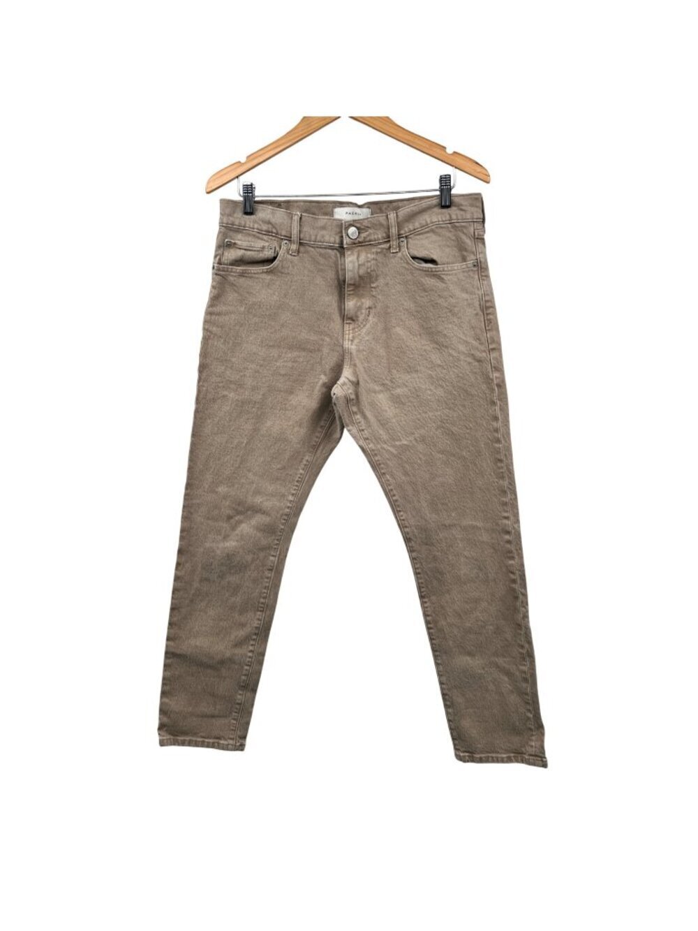 Pacsun Mens Slim Fit Jeans Five Pockets Tan Size 32x30
